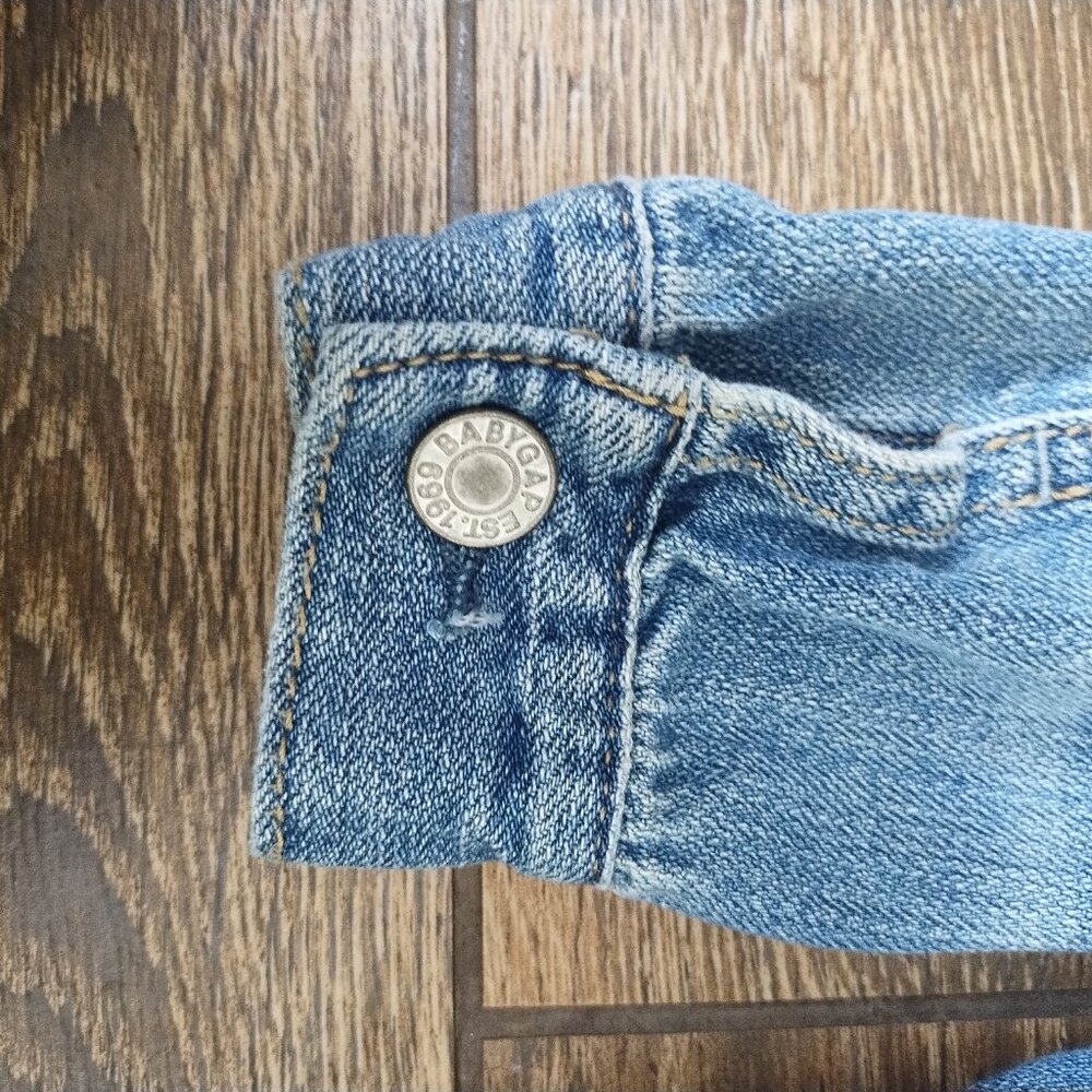 GAP Organic MF Medium Light Denim Jacket | Size 18-24 months - Picture 8 of 14